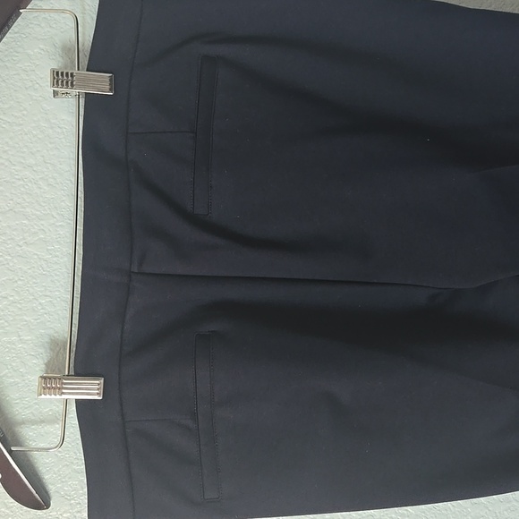 Lauren Ralph Lauren Deep Navy Straight Leg Crop Ankle Pants Sz Large Career - Picture 10 of 14